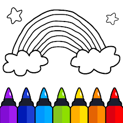 Coloring games for kids: 2-5 y